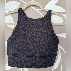 Lululemon Black Sports Bra High Neck Racerback